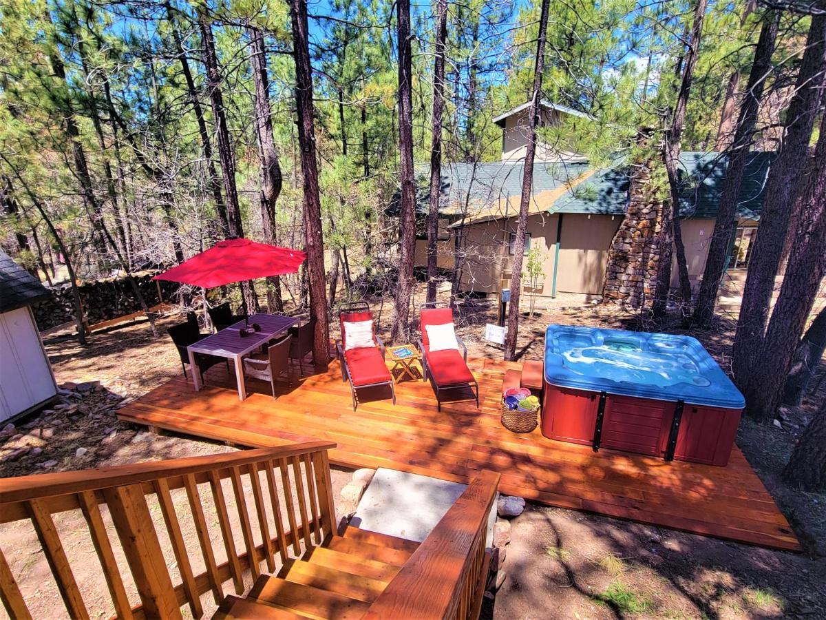 Four Seasons Getaway-Private Hot Spa With Pine Tree Views-Walk To Village And Pineknot Trailhead-Plus King Bed! Big Bear Lake Dış mekan fotoğraf