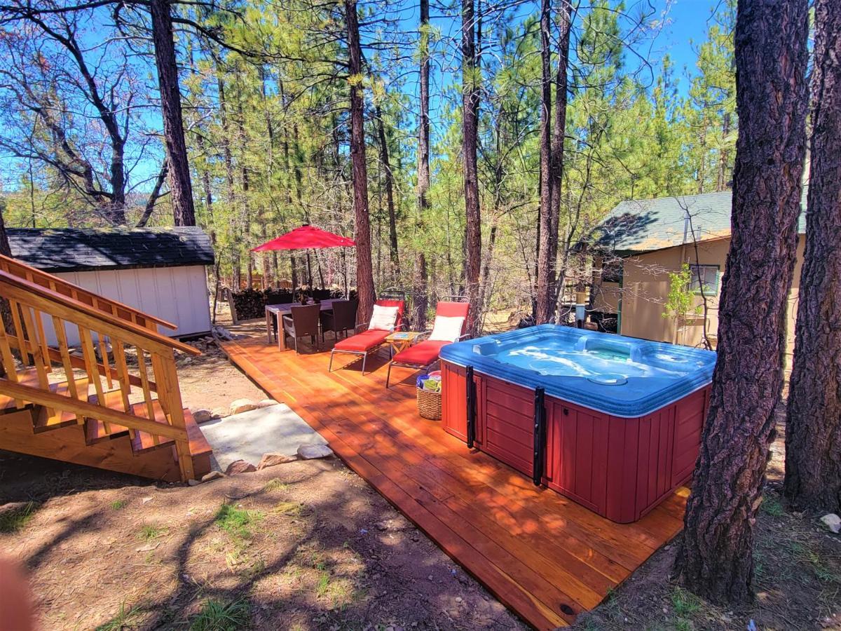 Four Seasons Getaway-Private Hot Spa With Pine Tree Views-Walk To Village And Pineknot Trailhead-Plus King Bed! Big Bear Lake Dış mekan fotoğraf